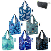 BeeGreen Sea Turtle Lovers shell-pattern tote for groceries, durable and reusable.
