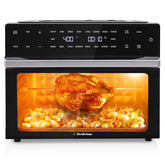 Beelicious 32QT extralarge airfryer front view showing spacious capacity for family meals