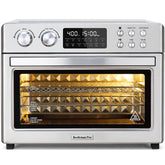 Beelicious Pro 28QT air fryer toaster oven front view showing large capacity