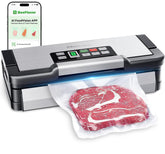 Beelicious Pro 95kPa sealer in action with moist-dry modes for fresh sealing