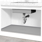 BeesVo under-sink mat 19x19 cabinet-protector shields cabinet from leaks.
