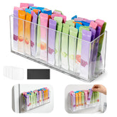 Beeurptnr drink packet organizer front view showing clear compartments