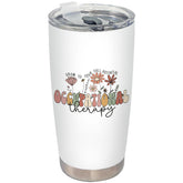 BEHIFL 20oz tumbler with lid and straw for on-the-go hydration.