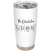 BEHIFL Chinese Mahjong tumbler with lid and straw enables spill-free sipping on the go