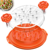 Beiyunee chicken shredder tool twist 10in with lid visible for quick shredded chicken prep.