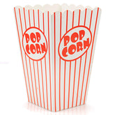 Bekith popcorn box striped red and white front view for home theater snacks
