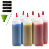Bellemain 6-pack condiment bottles set ready for organized kitchen sauces.