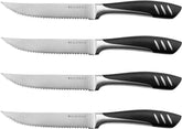 Bellemain premium steak knife set in action delivering precise cuts