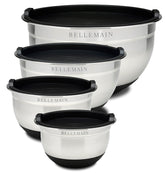 Bellemain small stainless steel mixing bowl with lid for prepping and storing sauces