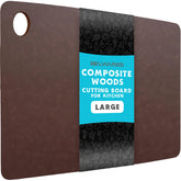 Belwares Nutmeg Brown cutting board top view for compact prep.