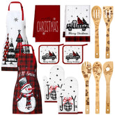 Bencailor wooden spoons from the Christmas kitchen set for durable cooking.