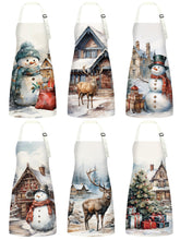 Bencailor winter apron with festive design protects clothing during holiday cooking