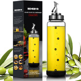 BENEBYR glass olive oil dispenser pour spout enables precise, drip-free pouring in the kitchen