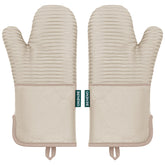 Beneno oven mitts, heat-resistant up to 500°F, for safe handling of hot pans.