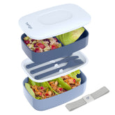 Bentgo Classic Slate with built-in utensils for easy, on-the-go meals.