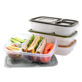 Bentgo Easyboxes original stackable lunch box with 3 compartments for organized meals