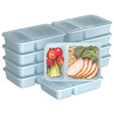 Bentgo Prep 20-piece set with two-compartment trays keeps meals organized on the go.