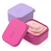 Bentgo Sidekicks 2-pack dipping cups in lavender and pink for mess-free sauces