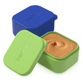 Bentgo Sidekicks sauce cups neatly separate sauces inside a Bentgo Kids lunch box.