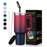 BENZZO water bottle 40oz with lid and straw for on-the-go hydration.