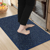 BEQHAUSE kitchen rug 20x32 absorbs spills and protects floors effectively.