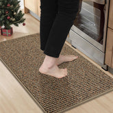 BEQHAUSE kitchen rug absorbs spills to protect floors near the sink.