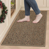 BEQHAUSE kitchen rug with absorbent surface protects floors from spills