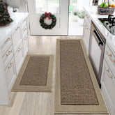 BEQHAUSE kitchen rug absorbent fibers catch spills for clean floors
