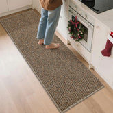 BEQHAUSE kitchen runner absorbs spills and keeps floors dry