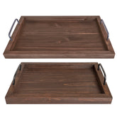 Besti rustic vintage small tray with weathered finish for serving snacks.
