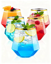 BestSTAR clear glass with gold rim for elegant party tables.