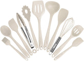 BESTZMWK kitchen utensil set collection highlights vibrant colors for easy cooking prep.