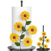 Beszone sunflower paper towel holder display on kitchen counter brightening the space