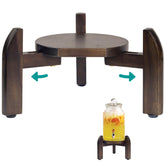 BETSEO drink dispenser stand demonstrates adjustable width for 8 to 11.2 inch containers, versatile use.