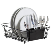 Better Houseware in-sink dish drying rack front view, space-saving design for compact kitchen.