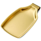 BETTWILL gold spoon rest on counter keeps utensils organized and tidy.
