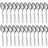 BEWOS 24-piece spoons set with polished dinner spoons for everyday dining and entertaining