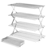 BEWOS 4-tier cooling rack top view shows adjustable tiers for even cooling