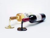 Beyond123 Spilled Wine Bottle Holder red displays wine with style.