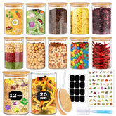 BGraceyy glass jar with bamboo lid storing rice for organized pantry use