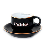 BIBI Cubita espresso cups with saucers for authentic Cuban coffee service