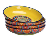 Bico Tunisian pasta bowls, 8-9 inch wide, ideal for generous pasta servings.