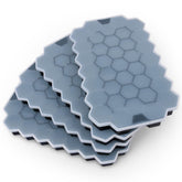 Bidful 37-grid silicone ice trays with lid for quick, easy-release ice cubes.