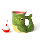 BigMouth Inc fish mug with bobber infuser for a playful tea break.