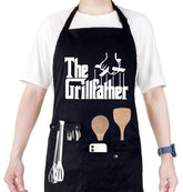 Binggle funny cooking apron pack shot shows durable fabric and practical design.
