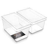 BINO large deep storage bin with clear view for pantry organization.