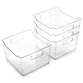 BINO Lodge clear-bin front view showing see-through clarity for quick contents check.