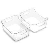 BINO small storage bin in clear plastic for pantry organization and quick access