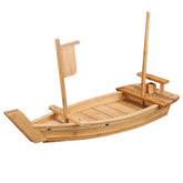 BIPEGE wooden sushi boat 52cm for elegant restaurant-style presentations.