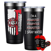 BIRGILT Firefighter Tumbler 20oz for hot or cold drinks on the go.